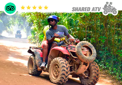 Extreme adventuring ATV ride in Cancun